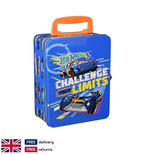 Hot wheels metal tin storage - tin,